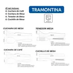 Set X24 Cubiertos Athenas Cuchillo Asado Tramontina Original