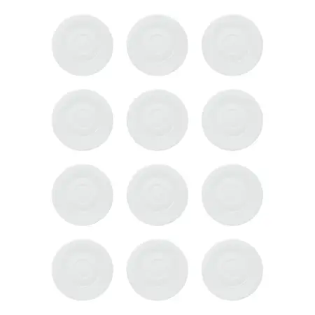 Set X 12 Plato Porcelana Cafe Tsuji Conico 1600 C/sello 12cm Blanco