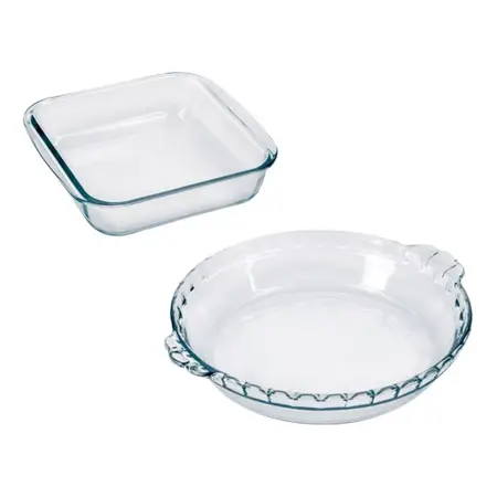 Set X 2 Asadera Marinex Cuadrada Redonda 1,1 Lts + 1,3 Lts No Aplica