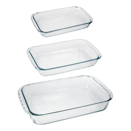 Set X 3 Asadera Marinex Rectangular 1,6 L + 2,2 L + 5,3 L No Aplica