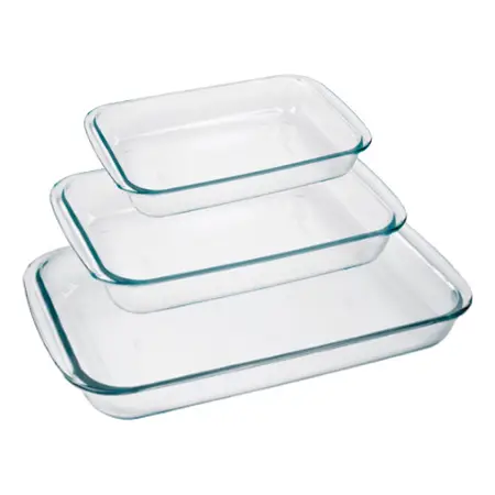 Set X 3 Asaderas Marinex Rectangular Chica Mediana Grande No Aplica