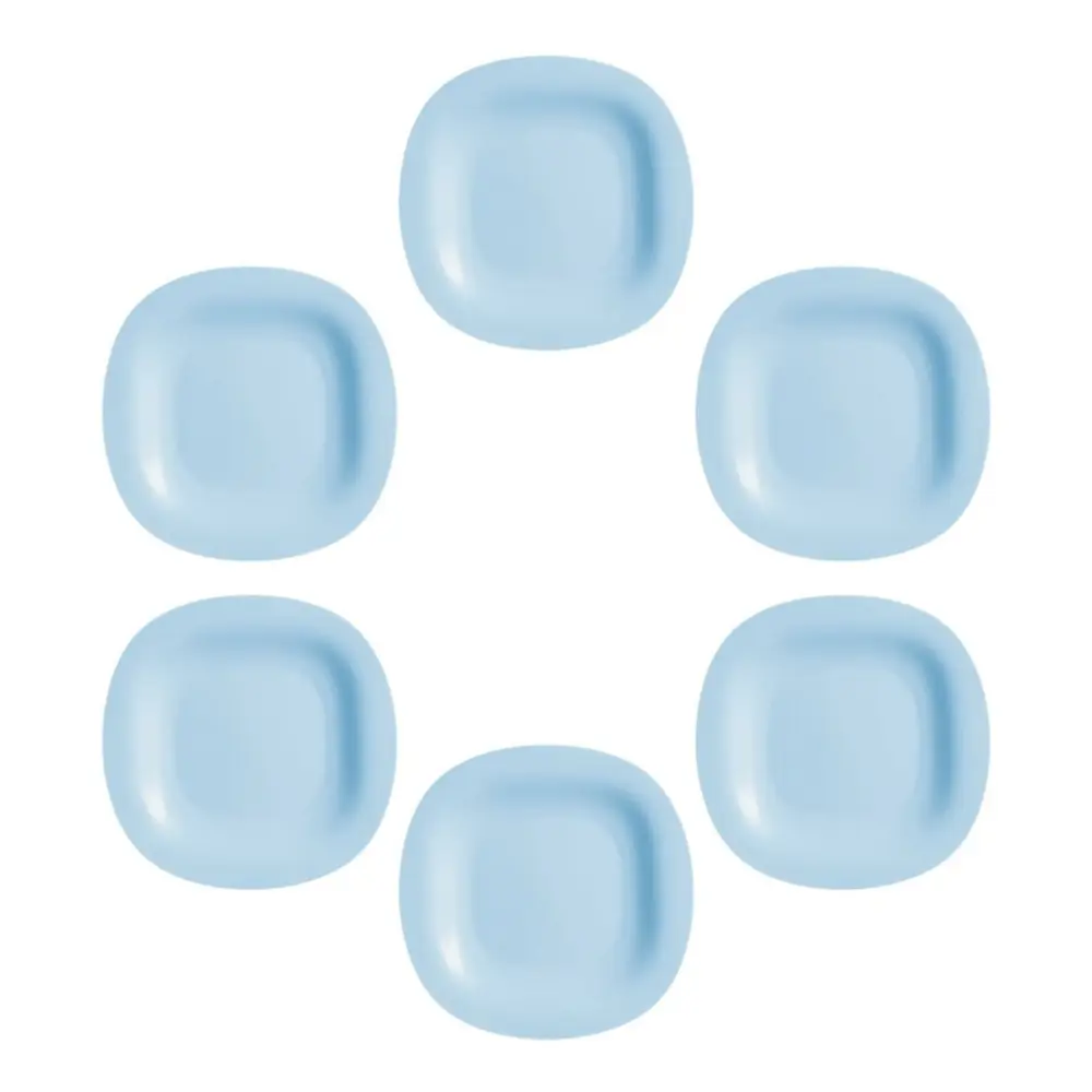 Set X 6 Plato Postre Carine Light Luminarc Vidrio Temp 19 Cm