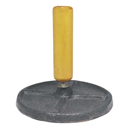 Smasher Pisa Para Hamburguesas 14 Cm Hierro Fundido Madera - Madera