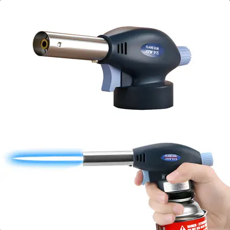 Soplete Flambeador De Cocina Repostería Quemador Color Negro