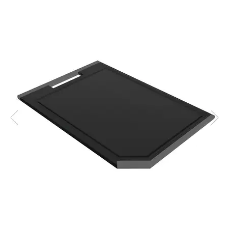 Tabla De Corte Utilita Negra Tramontina Polipropileno 43cm Color Negro Utilitarista