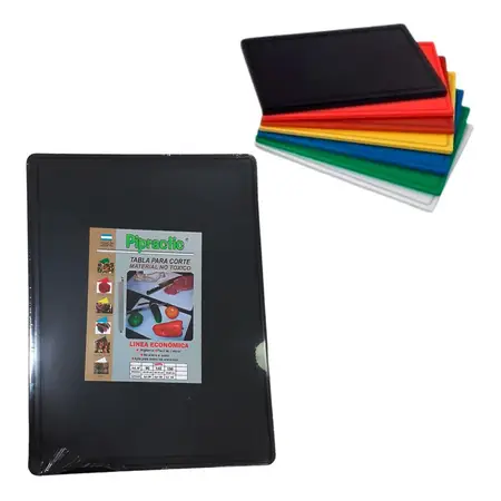 Tabla Para Picar - Tabla De Corte 35x50 Color Varios X 1u Negro