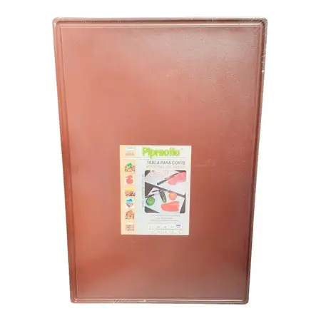 Tabla Para Picar - Tabla De Corte 40x60 Blanca Cocina X 1u Marrón