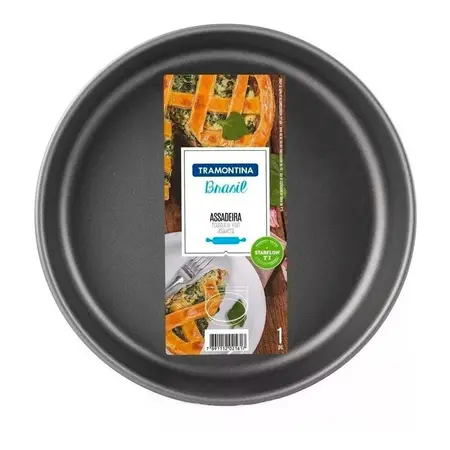 Tartera Asadera Tramontina 26 Cm Teflon Antiadherente 2,4lts Negro