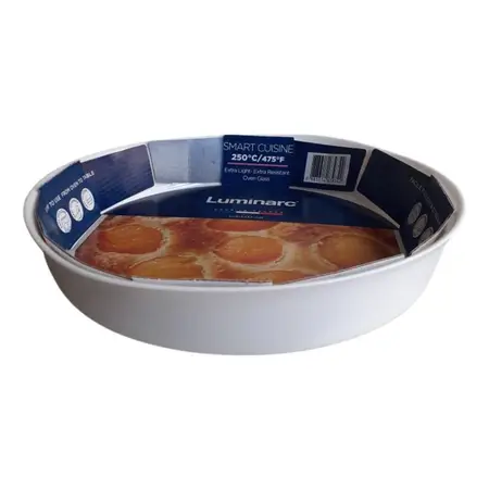 Tartera Carine Luminarc Vidrio Templado Fuente Smart Cuisine Blanco