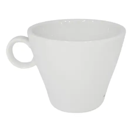 Taza De Te Porcelana Tsuji Con Sello Linea Conico 210ml X1 U Blanco 1600