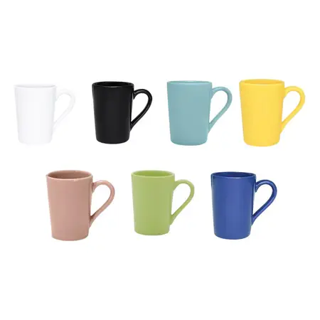 Taza Jarro Mug 230 Ml Cerámica Café Té Colores X 1 Unidad. Azul