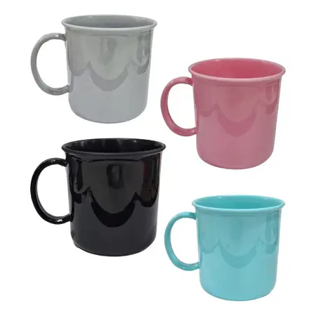 Taza Jarro Mug Nuva Plástico Reforzado 330 Ml X 1 Unidad Al Azar Reforzado