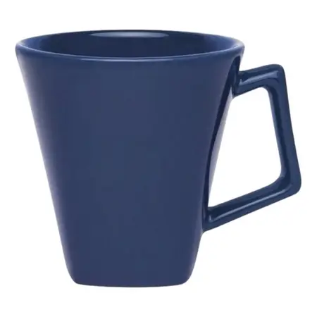Taza Jarro Mug Quarter Cerámica 220ml Cuadrado X6 Unidades Azul