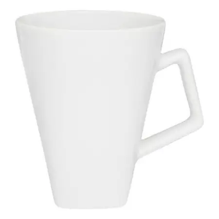 Taza Jarro Mug Quartier Cerámica 350ml Cuadrado X 1 Unidad Blanco