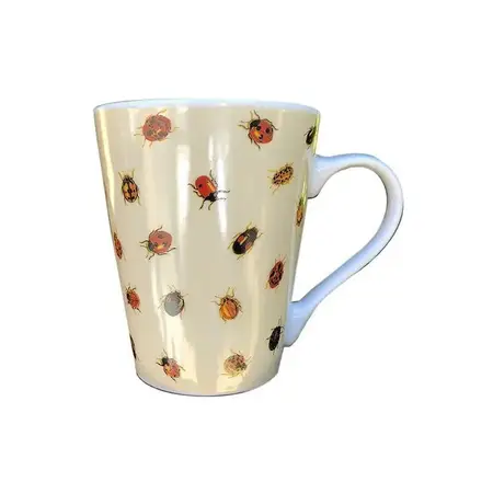 Tazas Jarro Mug Diseños 360ml Porcelana Microondas X1 Uni. Vaquita de San Antonio