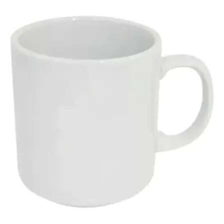 Tazas Mug Jarro Tsuji 360ml Linea 450 Recta Porcelana X6 Uni Blanco