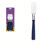 Tenedor De Mesa New Kolor Tramontina X12 Unidades Negro Azul
