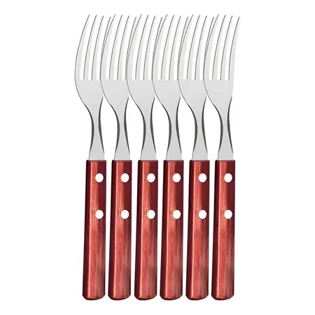 Tenedor Tramontina Polywood Cubiertos 6pz Cocina