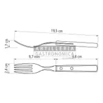 Tenedor Tramontina Polywood Mesa Asado Churrasco Acero X12u
