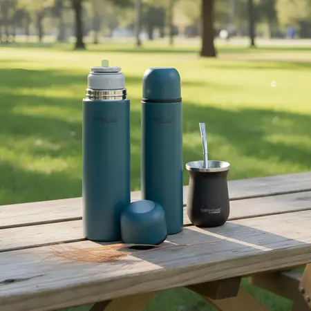 Termo 1 Litro Everyday Bala Matt Blue Acero Inox. | Thermos