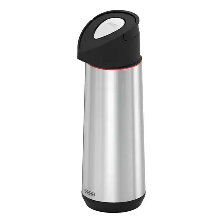 Termo Bomba 1,2 L Acero Inoxidable Tramontina Ampolla Vidrio Color Plateado