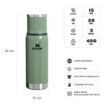 Termo Stanley Adventure To-go 500 Ml Tapon Cebador Verde