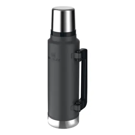 Termo Stanley Clásico Original 1.4ml C/ Tapón Cebador Y Tapa Black 2.0