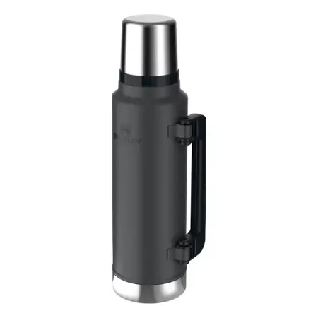 Termo Stanley Clásico Original 1.4ml C/ Tapón Cebador Y Tapa Black 2.0