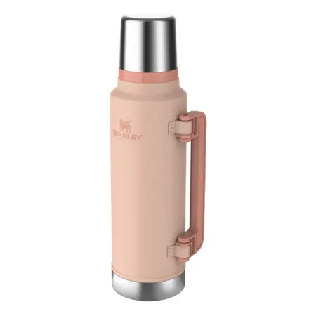 Termo Stanley Clásico Original 1.4ml C/ Tapón Cebador Y Tapa Rosa