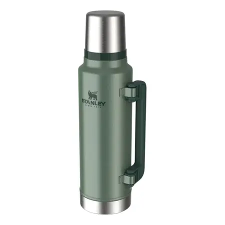 Termo Stanley Clásico Original 1.4ml C/ Tapón Cebador Y Tapa Verde