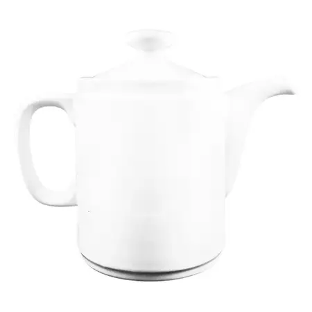 Tetera Cafetera Porcelana Tsuji 450 Tapa 4 Personas 1 Lts Blanco