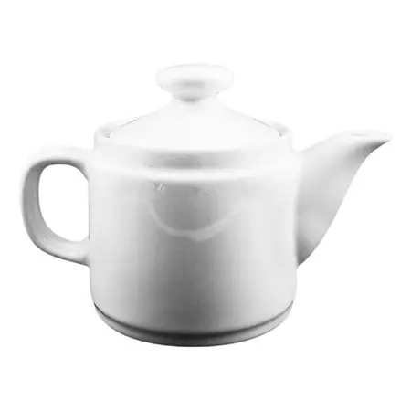 Tetera Porcelana Tsuji Linea 450 1 Persona Con Tapa 350ml X1 Blanco