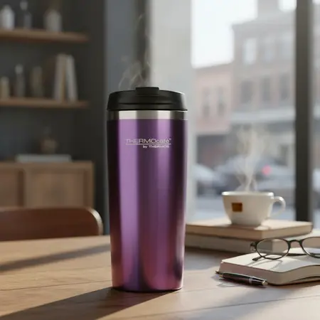 Thermos Vaso Térmico Vision Colores Acero Inox. 350 Ml Violeta