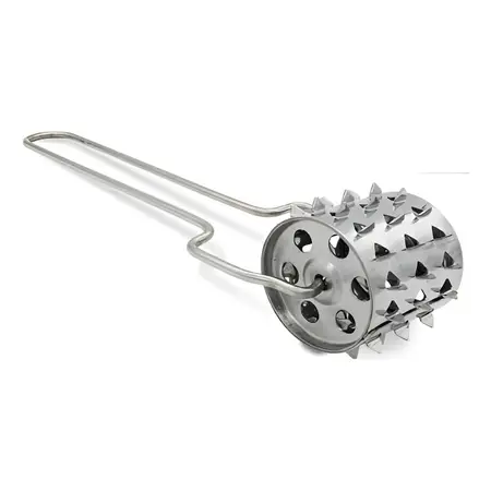 Tiernizador Ablandador De Carne Manual Mango Rodillo Acero Color Gris