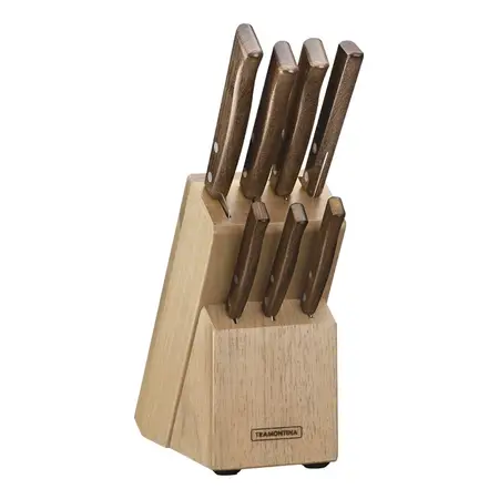Tramontina Tradicional 22299/026 Juego Cuchillos De Carne Color Marrón 8 Unidades Por Pack