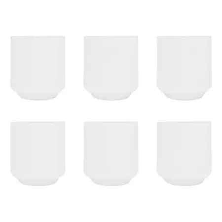 Vaso Alegro Corto Cristar 282 Ml Color Difusor Velas X 6 Un. Blanco