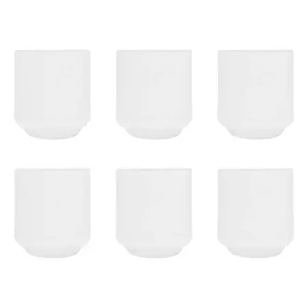 Vaso Alegro Corto Cristar 282 Ml Color Difusor Velas X 6 Un. Blanco