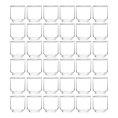 Vaso Bajo Alegro Jerico Cristar Vidrio Jugo 282ml X36 Unids. Color Transparente