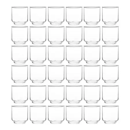 Vaso Bajo Alegro Jerico Cristar Vidrio Jugo 282ml X72 Unids. Transparente