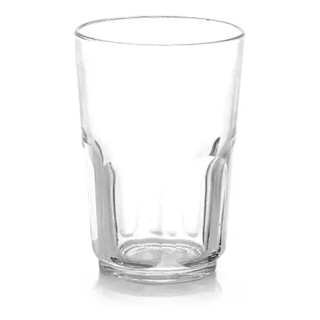 Vaso Bar Durax Genesis Vidrio Gaseosa Facetado Simil 2711 X48 Transparente
