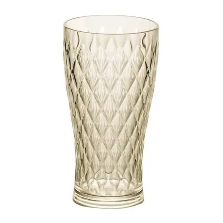 Vaso Carol Glamour De Acrilico Labrado 500ml Colores X1 Uni Ambar