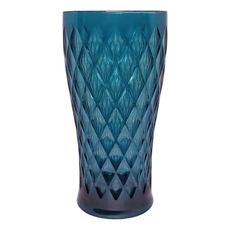 Vaso Carol Glamour De Acrilico Labrado 500ml Colores X1 Uni Azulino