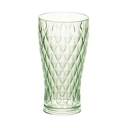 Vaso Carol Glamour De Acrilico Labrado 500ml Colores X1 Uni Verde