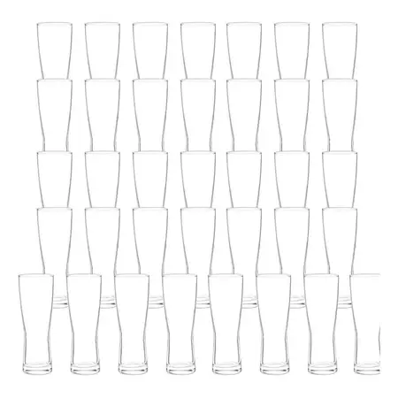 Vaso Cervecero Milan 391 Ml Trago Coctail Vidrio Cristar X36 Transparente