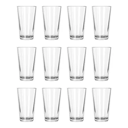 Vaso Cerveza Super Pinta Grande Libbey Vidrio 620ml X 12 Uni Transparente