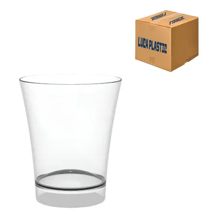 Vaso Chupito Shot Tequila 60cc Toc Toc Acrílico X 50 Unid Color Transparente Luca Plastic