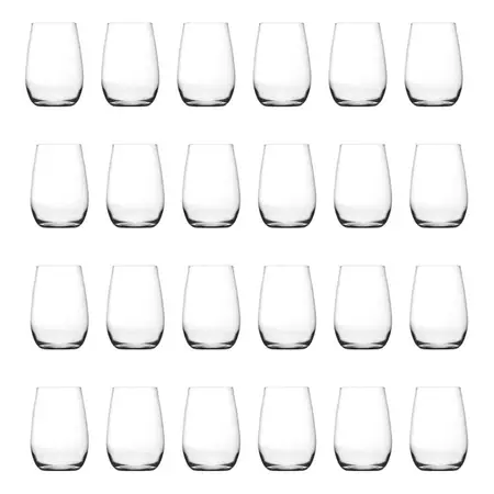 Vaso Copa Vidrio Velas Dubai Copón Nadir 350ml X 24 Unidades Transparente