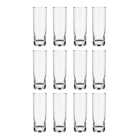 Vaso De Vidrio Amassadinho Tubo Nadir Importado 290ml X12 U Transparente