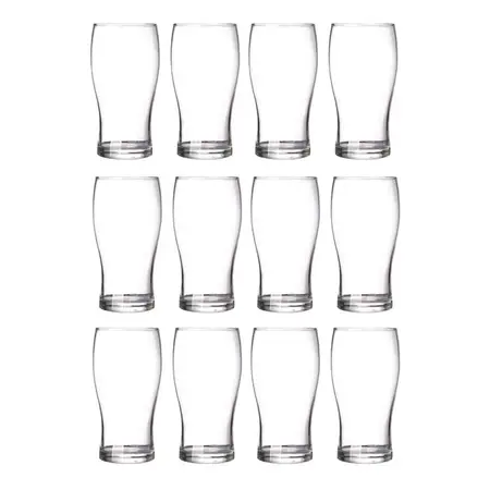 Vaso De Vidrio Rigolleau Pinta Cerveza 540ml X24 Unid Full Transparente