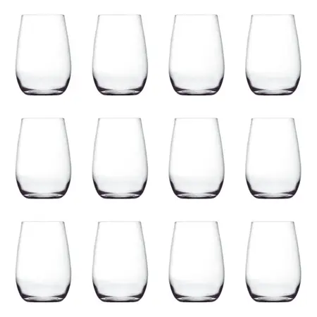 Vaso Dubai 460 Ml Copón De Vidrio Nadir X 12 Unidades Cuo. Transparente